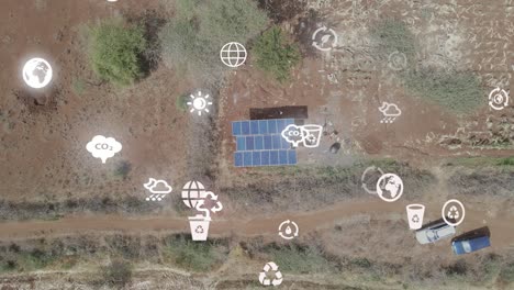 solar panels pumping water farm kenya