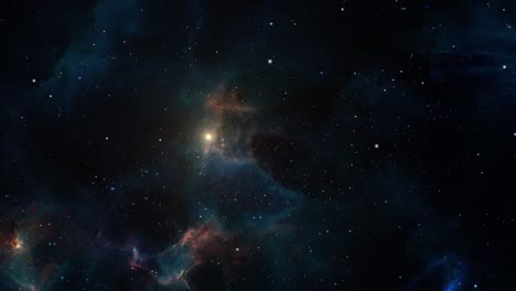 view of exploring the nebula in the universe