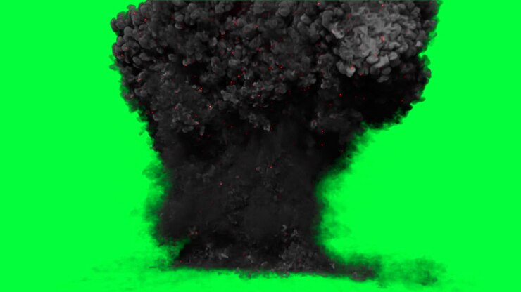 Explosion VFX on Green Screen