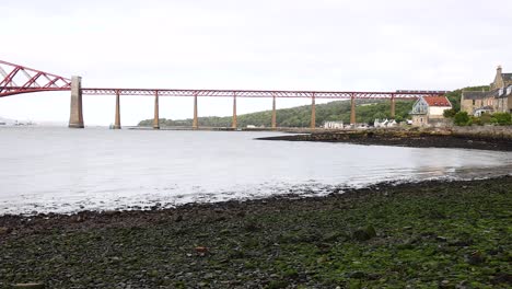 panoramic view of iconic red bridge