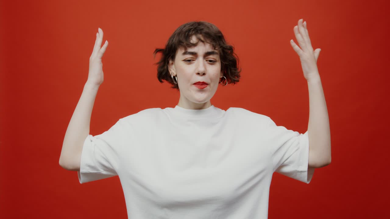 Woman Expressing Anger