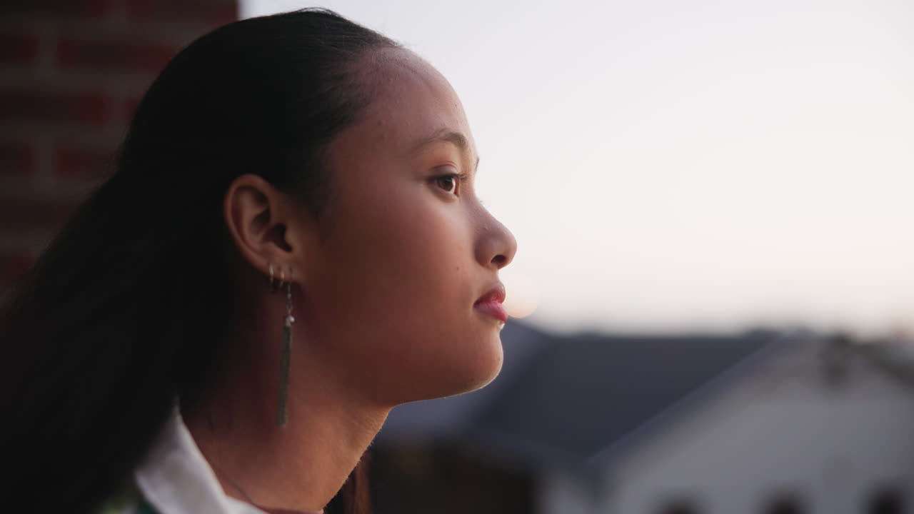 Woman looking into the distance