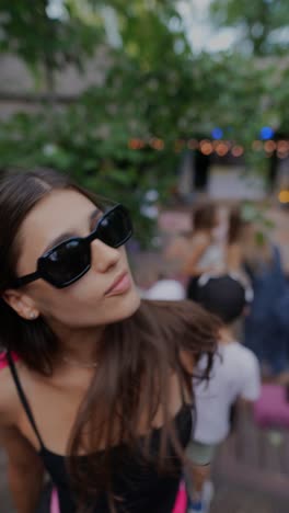 woman at a summer festival