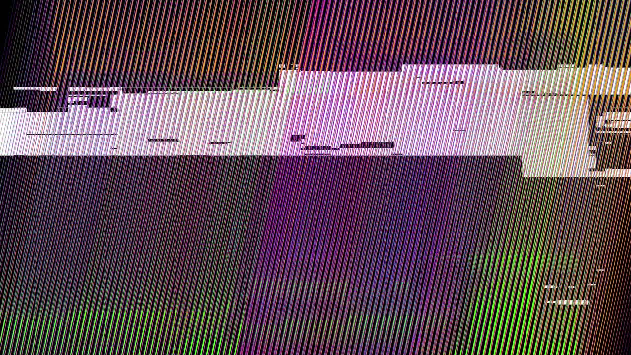Abstract Glitch Scanlines RGB Color Shift Background