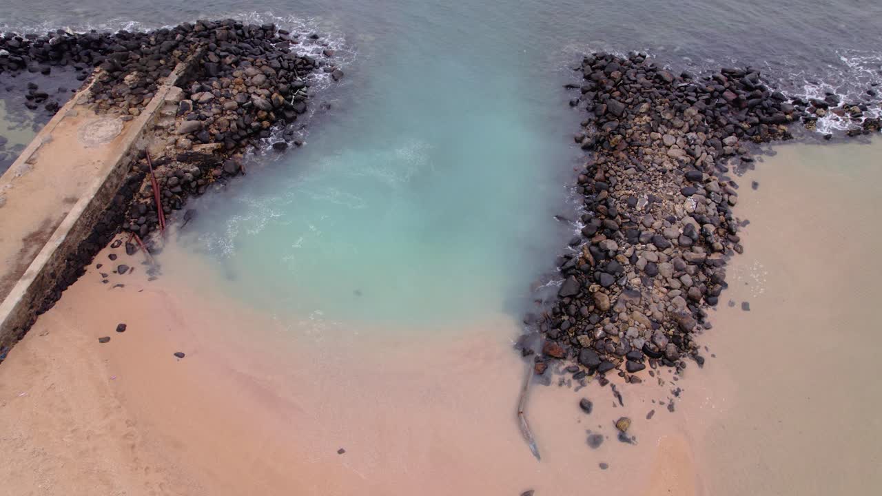 Praia da Lagoa (Lagoon Beach) with Scenic Coastline in São Tomé