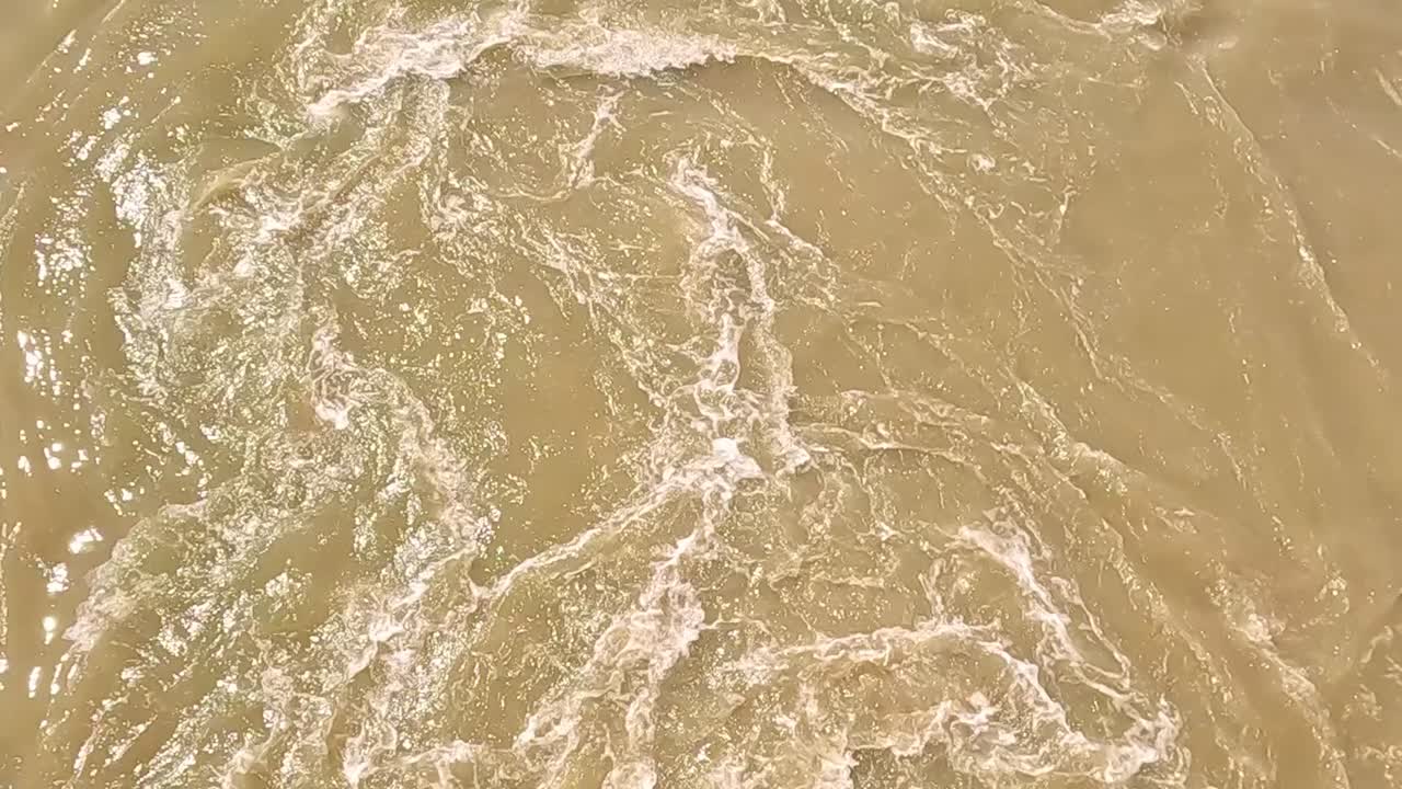 Close-up view of swirling water patterns creating dynamic textures and movement.