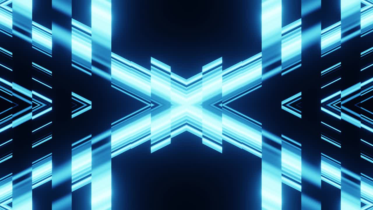 vj 백라운드 루프 블루 네온 파티