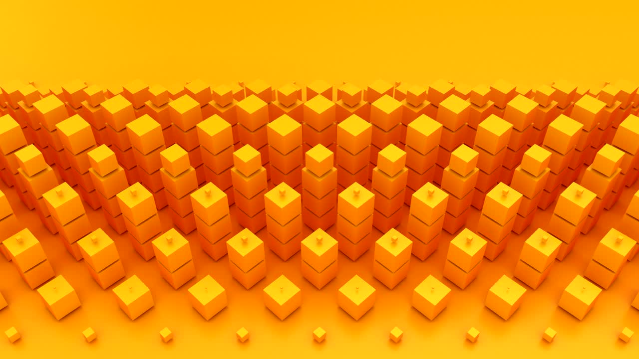 큐브가 파동을 형성합니다.