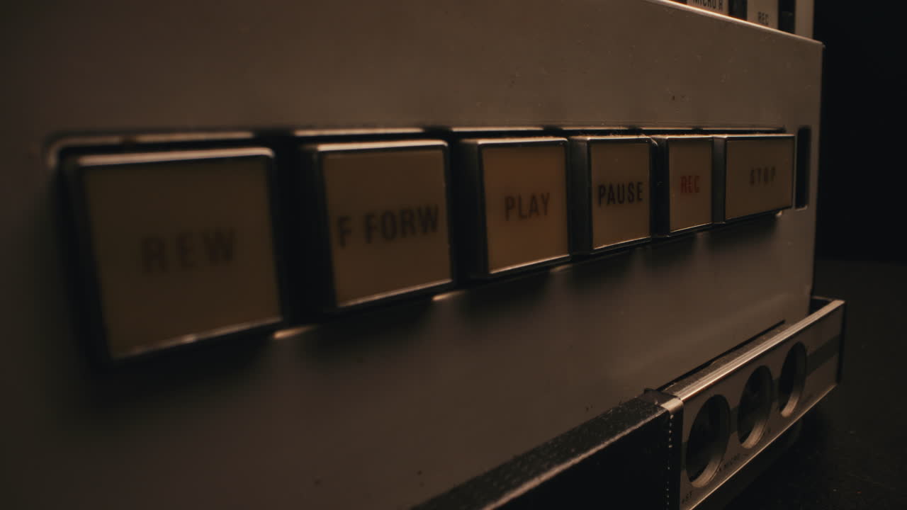 A vintage tape recorder