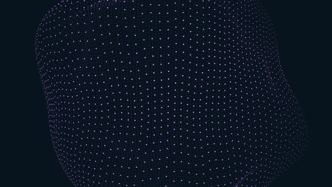 Colorful futuristic dots pattern on dark space