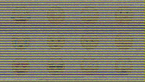 digital animation of tv static effect over multiple face emoji against grey background