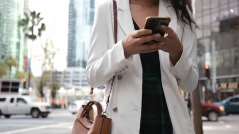 young woman on the go in the city