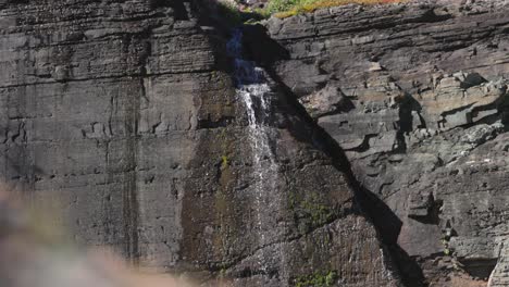 Water-runs-off-waterfall-from-melting-glaciers-in-Glacier-National-Park-in-Montana-filmed-in-120fps