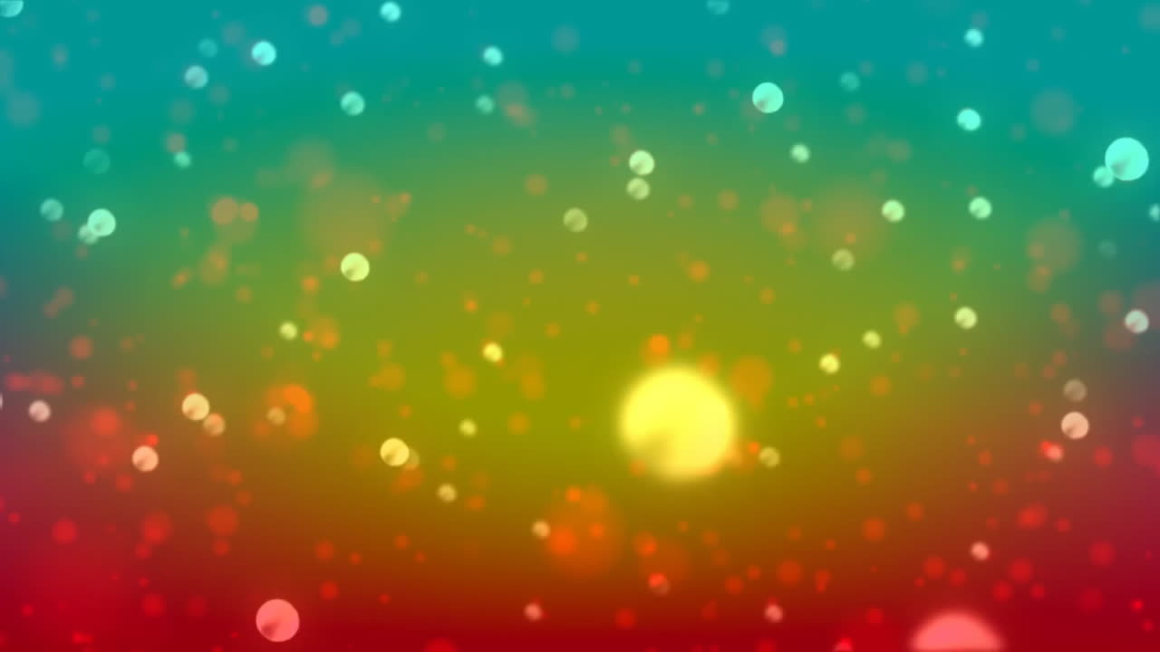 빨간색, 초록색, 파란색 그라디언트 배경으로 다채로운 보케 애니메이션