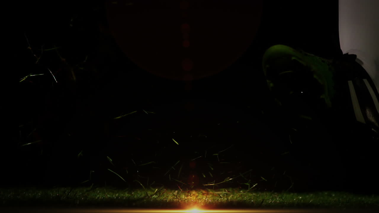 Player kicking new namibia rugby ball  