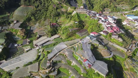 general landscape view of the brinchang district within the cameron highlands area of malaysia