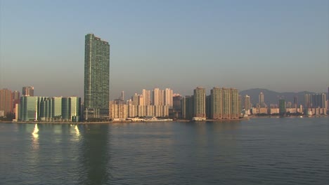 Horizonte-De-Hong-Kong,-China