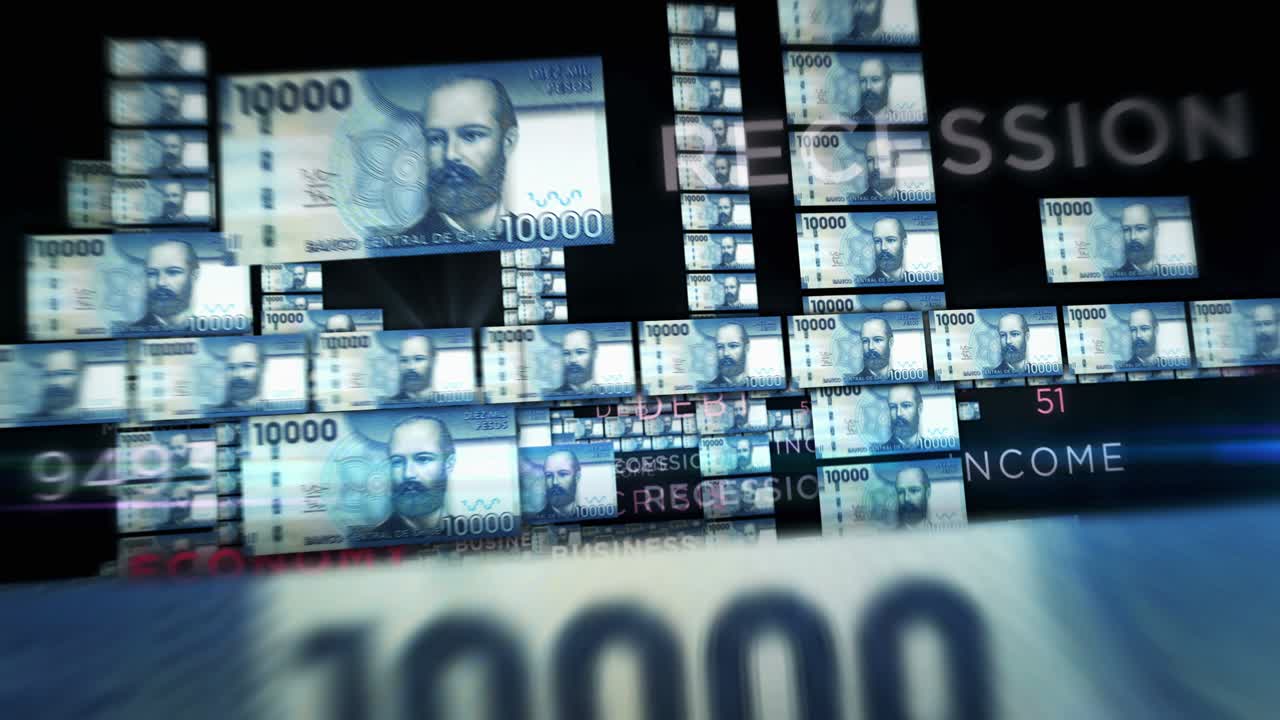 칠레 페소 지폐의 원활한 순환 비행