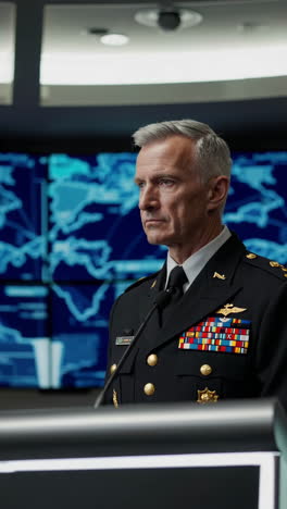 military general in command center
