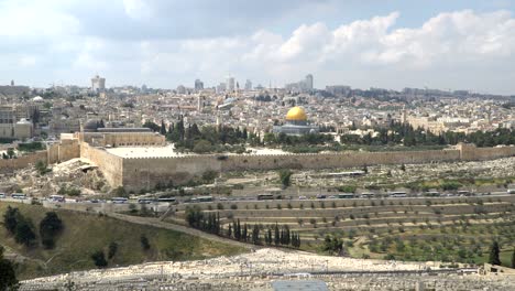 jerusalem, israel old city at the western wall and the dome of the rock
