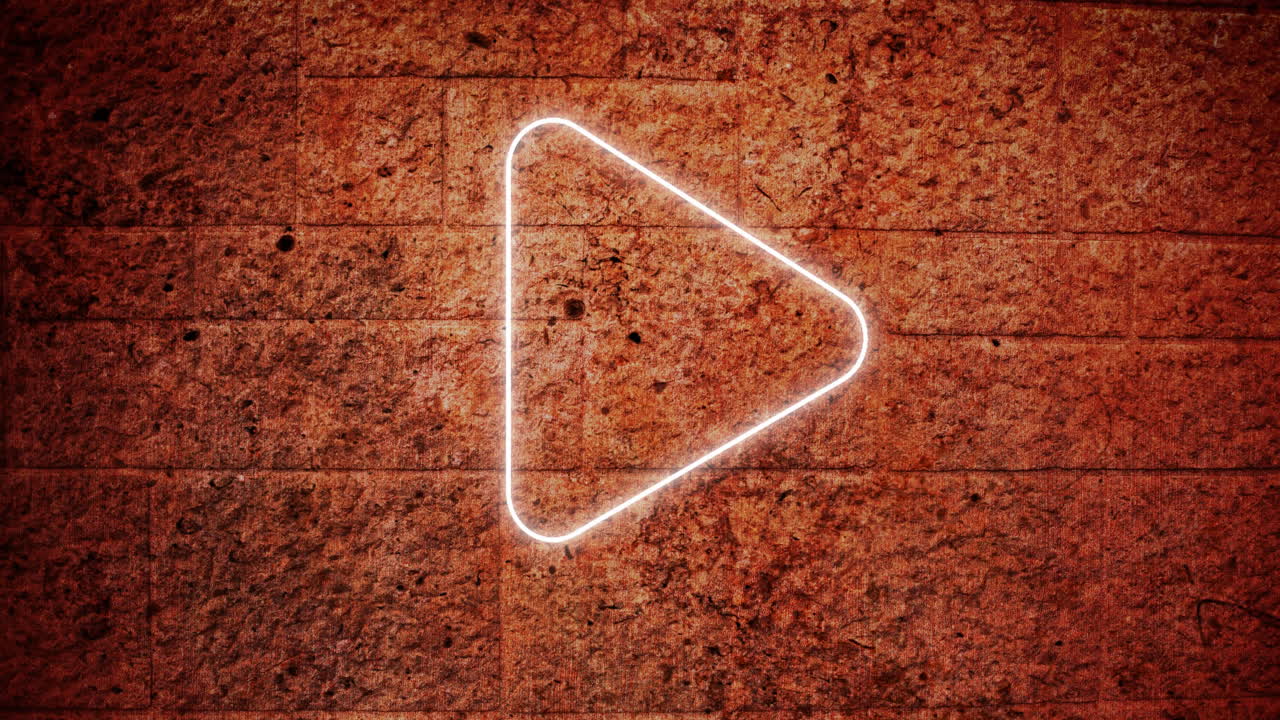 signo de corazón de neón en la pared de ladrillo 4k