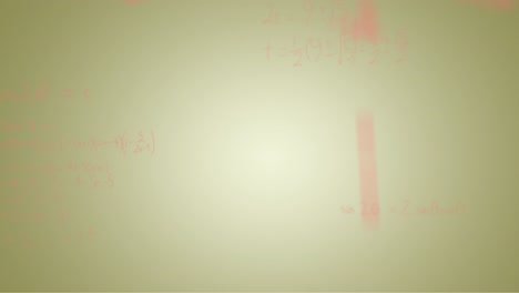 animación de fórmulas matemáticas escritas a mano sobre un fondo verde