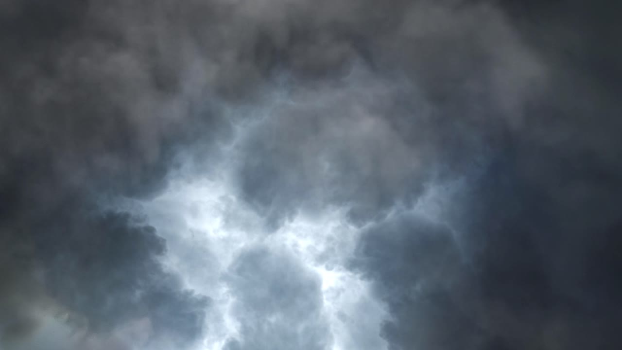 Dramatic Storm Clouds with Inner Light