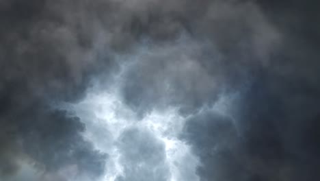 dramatic storm clouds with inner light