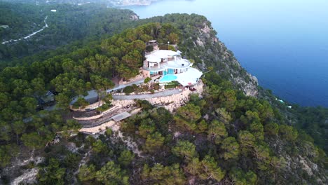 villa on mountain top with pool and panoramic view