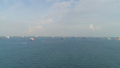 ships in a shipping lane