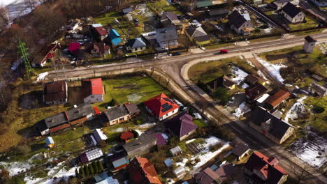 Colorful-neighborhood-in-suburban-Valmiera,-Latvia