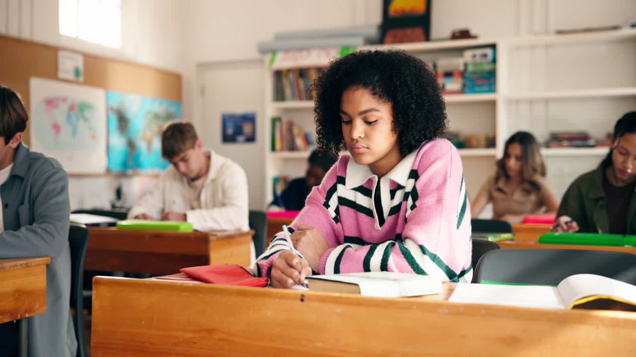 Studerende i et klasseværelse