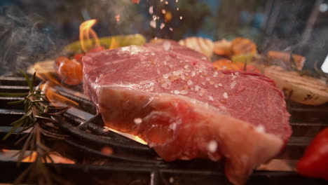 bistec a la parrilla con verduras