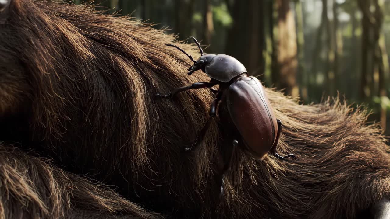 Beetle on Fur