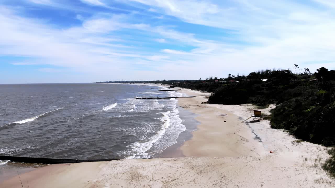 Aerial View of a Beautiful Beach with People