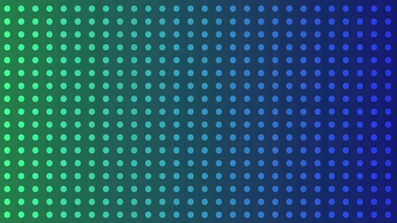 Circle dot blue-green pattern animation