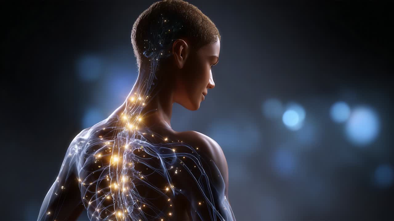 Exploring the Intricate Neural Pathways of the Human Body: A Visual Representation of Bioenergetic Connections and Spirituality, Highlighting the Fusion of Science and Art in Human Anatomy