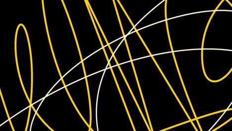 abstract lines in yellow and white