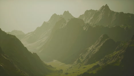 fog in the mountains of norway