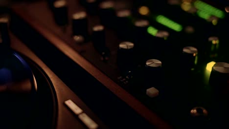Professional dj or record director mix music