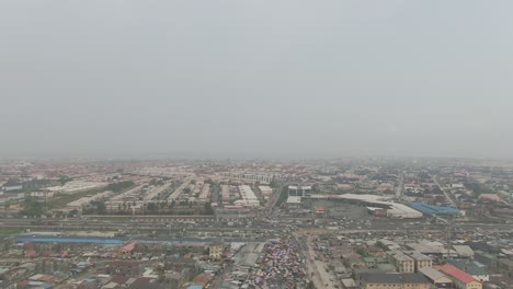 Aerial-Lagos,-Nigeria,-Africa