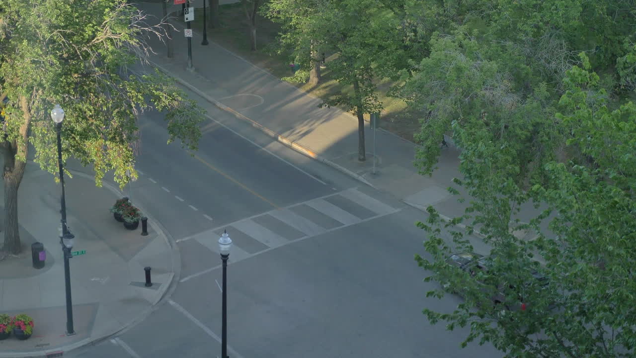 거리 교차로에서 운전하는 교통의 높은