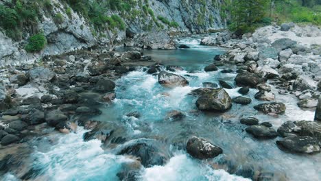 crystal clear mountain river