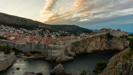 Zeitraffer-Der-Altstadt-Von-Dubrovnik-In-Kroatien