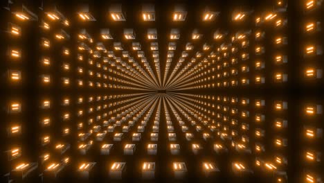 vj bucle de luz naranja