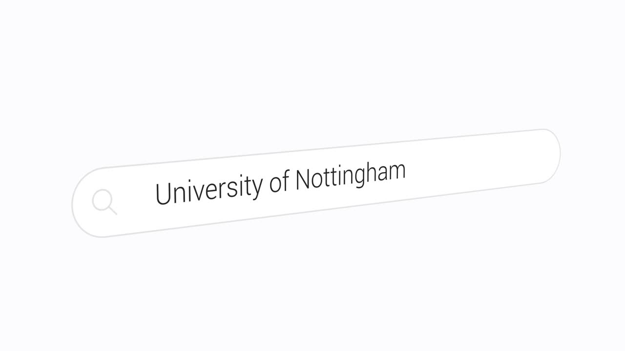 escribiendo la universidad de nottingham en el motor de búsqueda