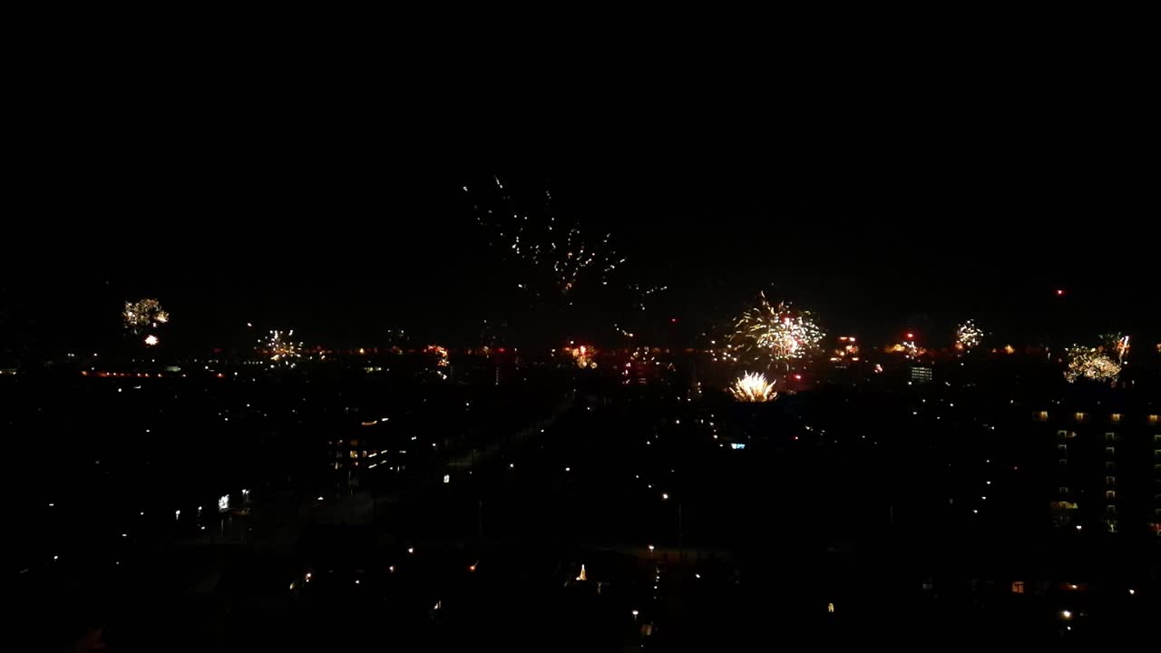 espectáculo de fuegos artificiales