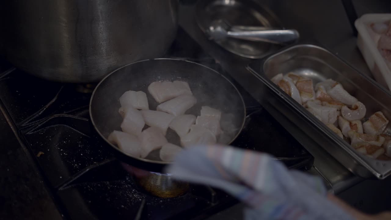 Cooking Fish in a Pan