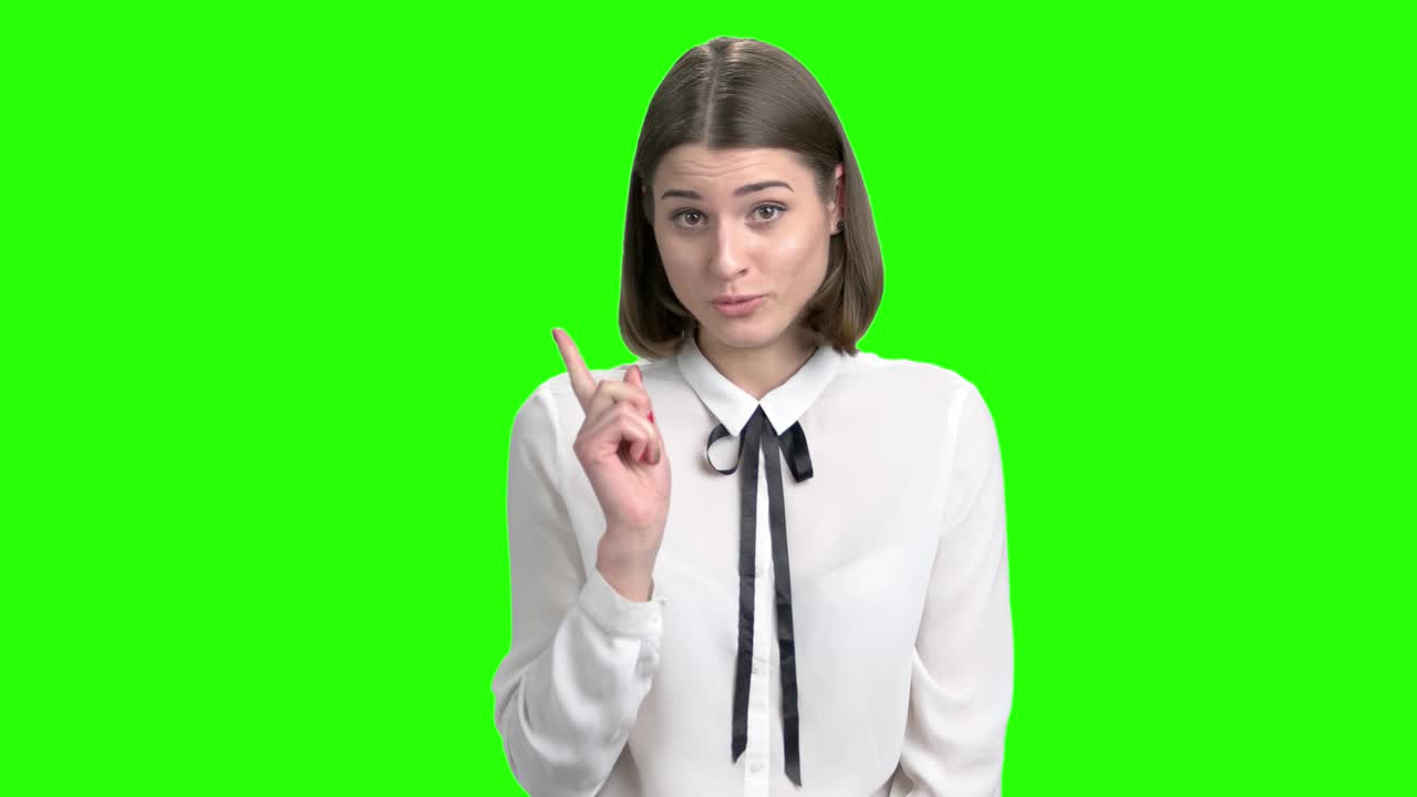 Young female manager scolding.