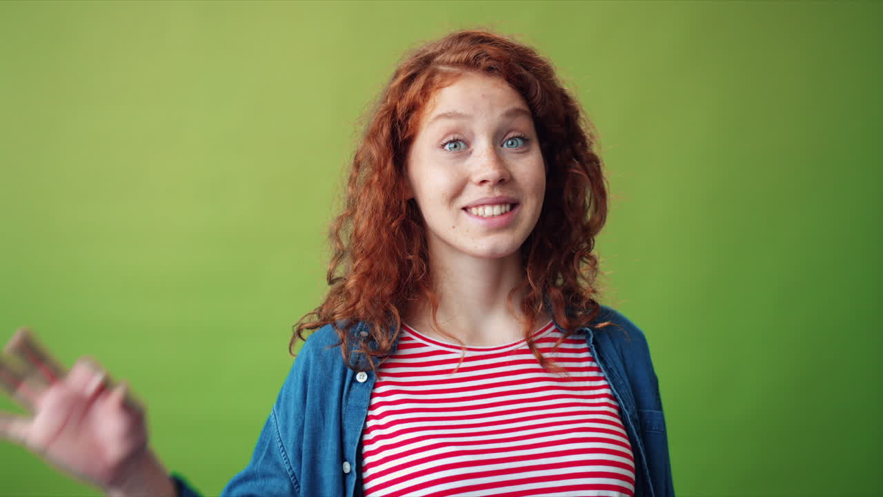Young Woman Making Okay Gesture